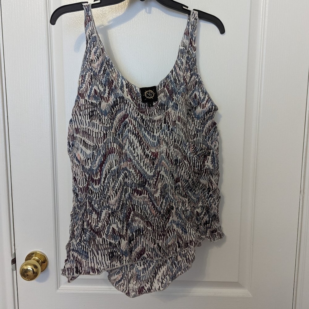 Silk flowy blouse